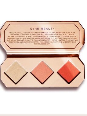 Athr Beauty Trio Blush Highlight Palette-Amber